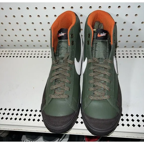 Nike Blazer Mid 77 Vintage Army Mens Leather Athletic Shoes Size 9.5 DZ5176-300