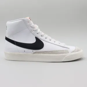 Nike Blazer Mid '77 Vintage Mens Size 12 US White Black Leather Shoes Sneakers