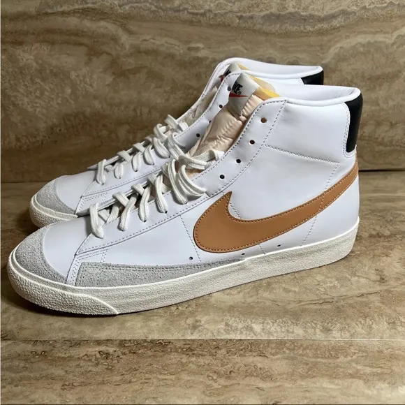 Nike Blazer Mid 77 Vintage Mens Size 14 White Athletic Shoes Sneaker BQ6806-125