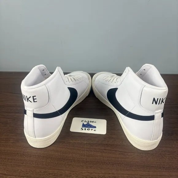 Nike Blazer Mid '77 Vintage Shoes White Black Sail BQ6806-100 Men's Sz