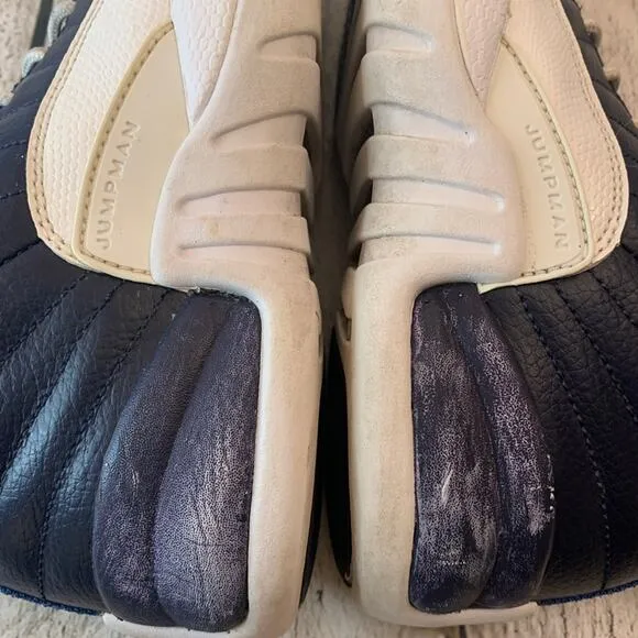 NIKE Boy’s Air Jordan’s 12 Retro Obsidian High Top Basketball Sneakers /Size: 5Y
