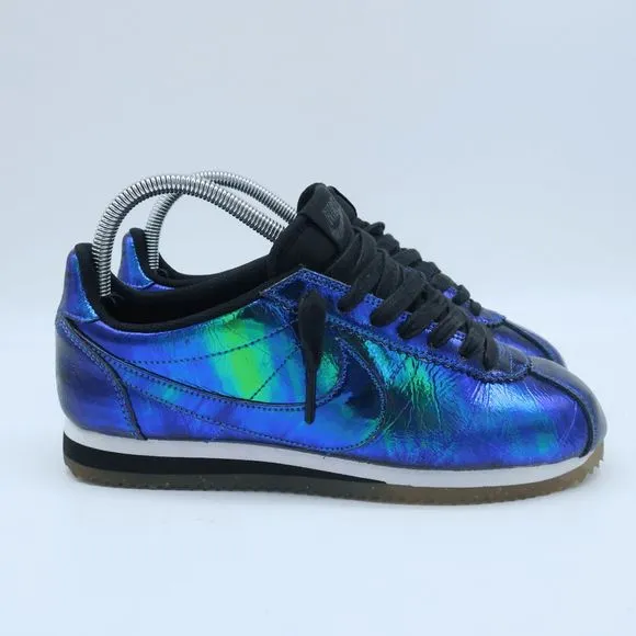 Nike Classic Cortez Shoes Iridescent Soar Blue Running Sneakers Women Size 7.5