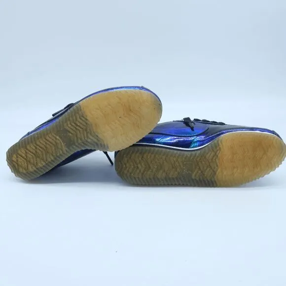 Nike Classic Cortez Shoes Iridescent Soar Blue Running Sneakers Women Size 7.5