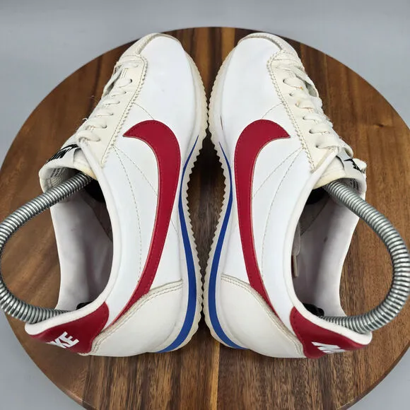 Nike Classic Cortez Shoes Women's 8 White Red Forrest Gump Athletic Sneakers