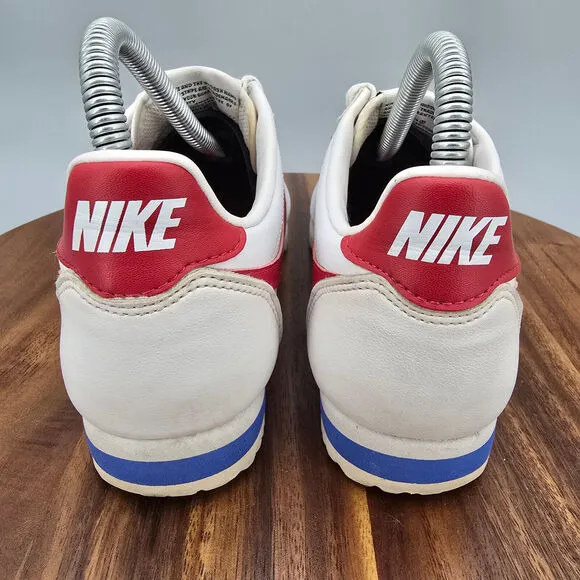 Nike Classic Cortez Shoes Women's 8 White Red Forrest Gump Athletic Sneakers