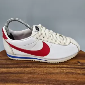 Nike Classic Cortez Shoes Women's 8 White Red Forrest Gump Athletic Sneakers