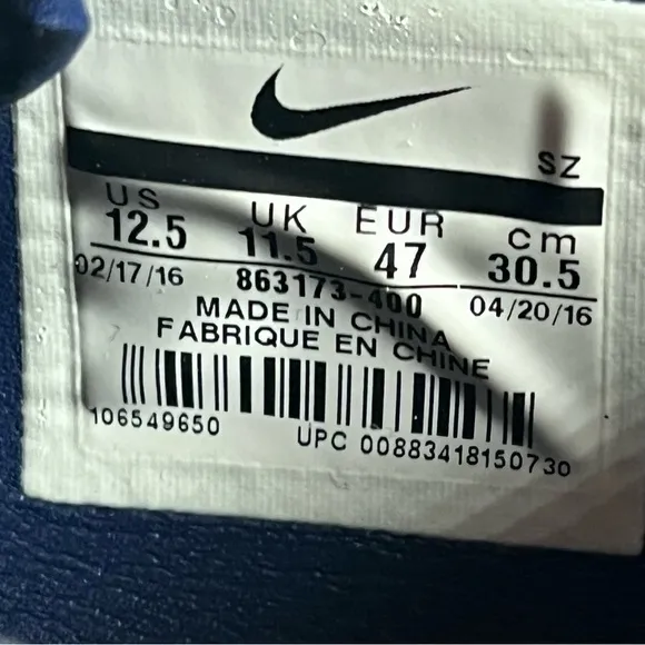Nike Cortez ‘72 QS ‘Loyal Blue’ Leather Low Top Sneakers Men’s Size 12.5 Shoes