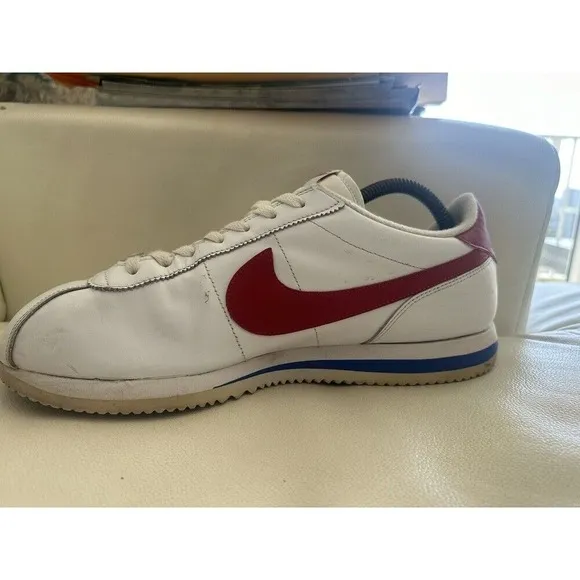 Nike Cortez Forrest Gump '72 OG‎ White Leather Red Blue 882254-164 Mens Size 13