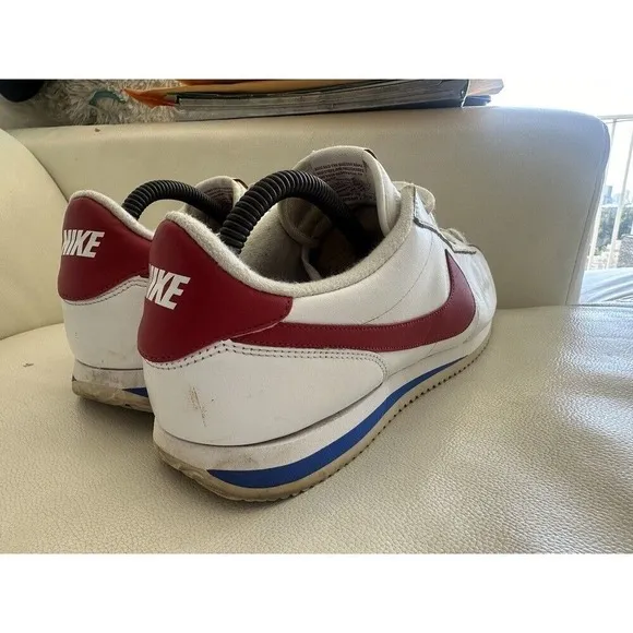 Nike Cortez Forrest Gump '72 OG‎ White Leather Red Blue 882254-164 Mens Size 13