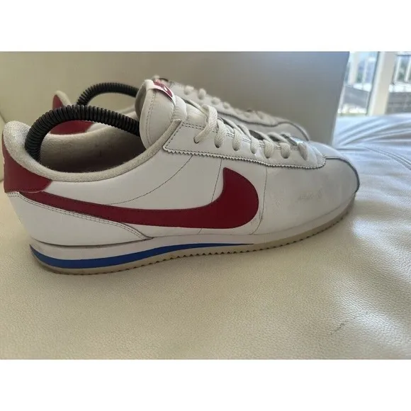 Nike Cortez Forrest Gump '72 OG‎ White Leather Red Blue 882254-164 Mens Size 13