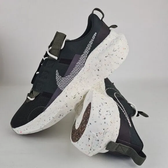 Nike Crater Impact Green White Mens Running Sneakers