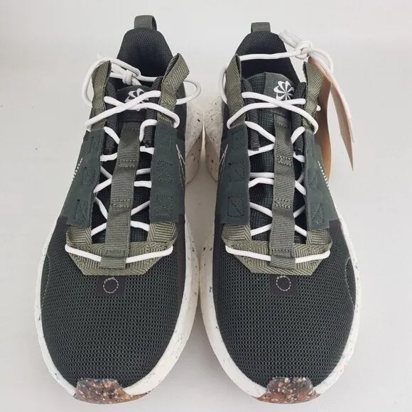 Nike Crater Impact Green White Mens Running Sneakers