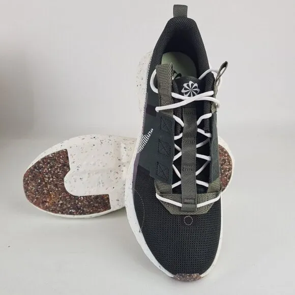 Nike Crater Impact Green White Mens Running Sneakers