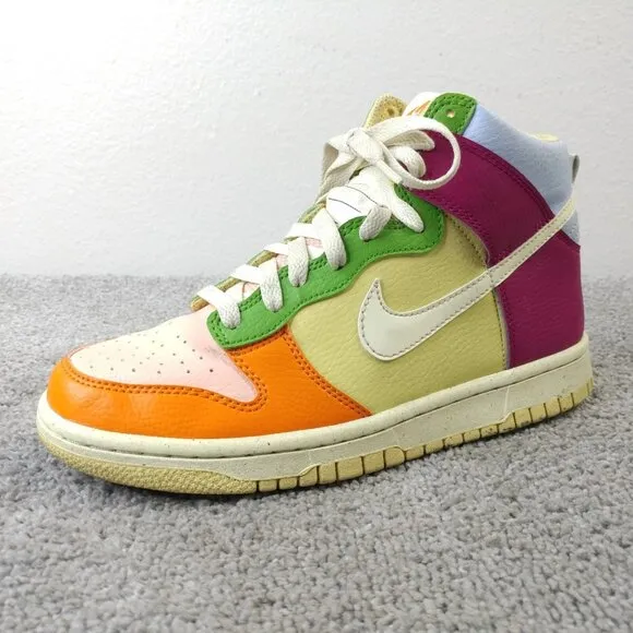 Nike Dunk High Next Nature GS Kids Size 5.5Y Shoes Multicolor Sneaker DZ5638-500