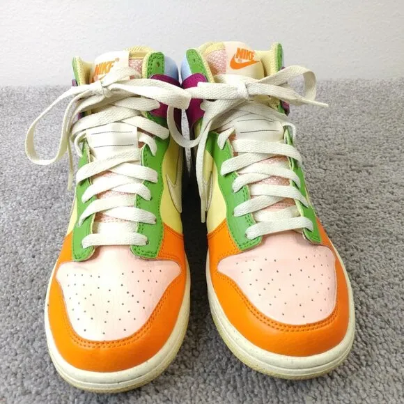Nike Dunk High Next Nature GS Kids Size 5.5Y Shoes Multicolor Sneaker DZ5638-500