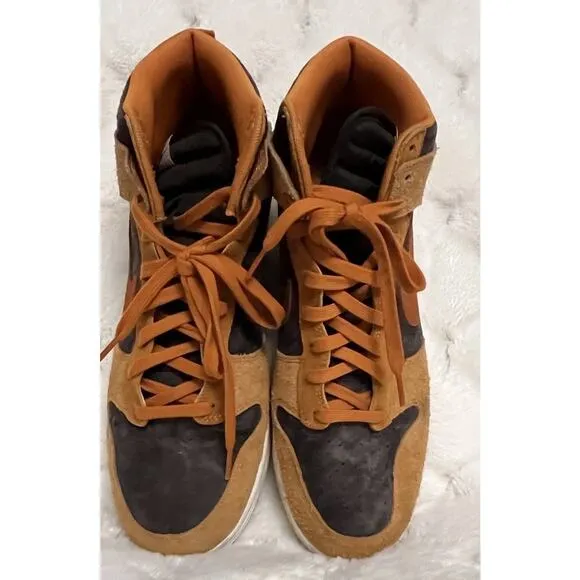 Nike Dunk High Retro Premium Dark Curry Russet Mens Shoes DD1401-200 Size 14