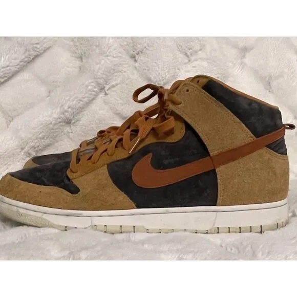 Nike Dunk High Retro Premium Dark Curry Russet Mens Shoes DD1401-200 Size 14