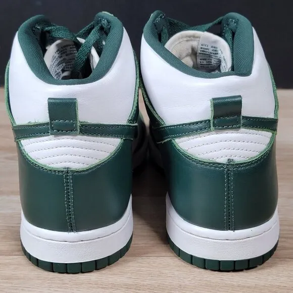 Nike Dunk High SP Shoes Mens Size 8.5 Spartan Green Michigan Sneakers CZ8149-100
