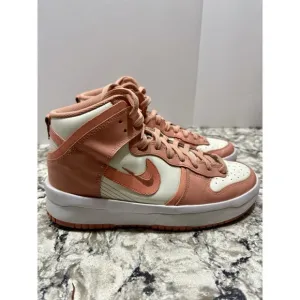 Nike Dunk High Up Shoes Sail/Crimson Bliss DH3718-107 Women's Size 9