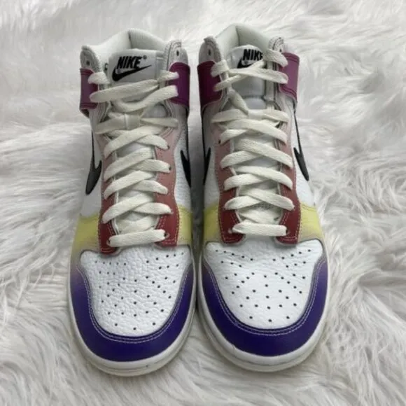 Nike Dunk High Womens Sportswear Shoes Multicolor FD0802-100 VNDS Size 7