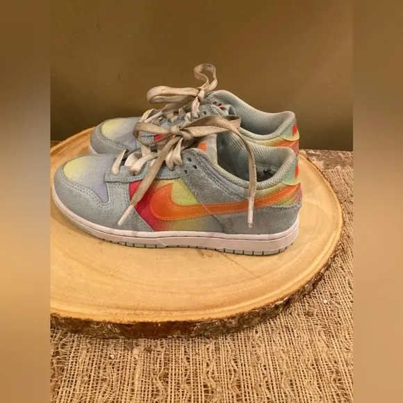Nike Dunk Low BG 'Heat Map' Blue HF4797-474 Size 2Y Sneakers