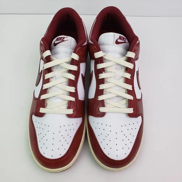 Nike Dunk Low Premium Womens Sz 11.5 Mens Sz 10 Vintage Team Red Sneaker Shoes