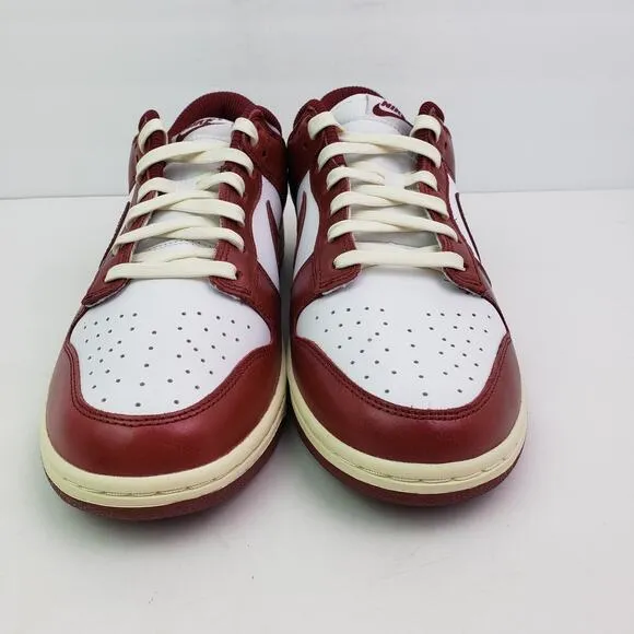 Nike Dunk Low Premium Womens Sz 11.5 Mens Sz 10 Vintage Team Red Sneaker Shoes