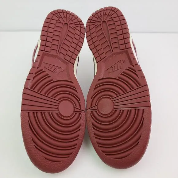 Nike Dunk Low Premium Womens Sz 11.5 Mens Sz 10 Vintage Team Red Sneaker Shoes