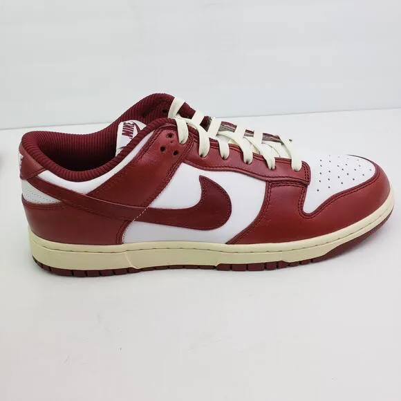 Nike Dunk Low Premium Womens Sz 11.5 Mens Sz 10 Vintage Team Red Sneaker Shoes