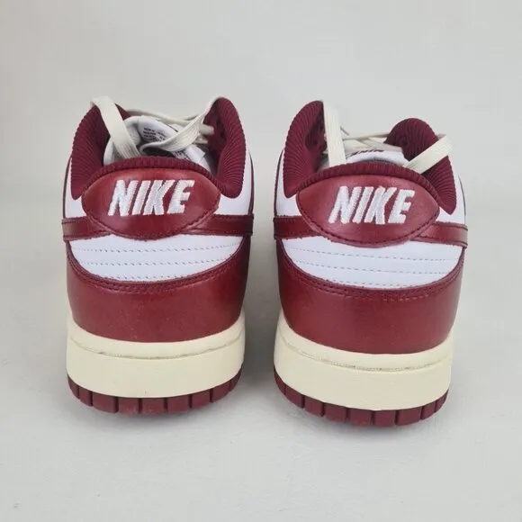 Nike Dunk Low Retro Premium White Red Women Shoes Sneakers Size 11