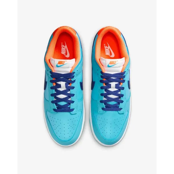 Nike Dunk Low SE HQ1538-416 Sneaker Mens Baltic Blue Orange Low Top Shoes PSS170
