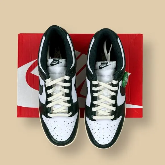 Nike Dunk Low Vintage Green White Shoes DQ8580-100 NWT Mens 10.5