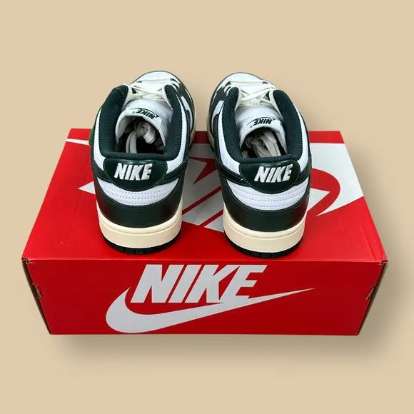 Nike Dunk Low Vintage Green White Shoes DQ8580-100 NWT Mens 10.5