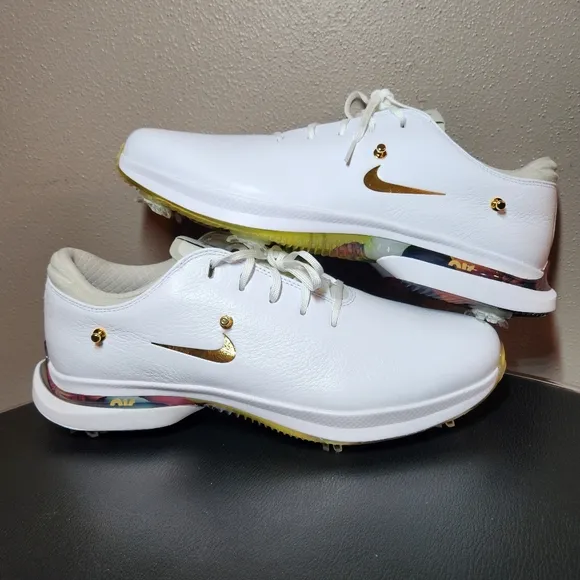 Nike Eastside Golf X Air Zoom Victoey Tour 3 Mens Sz 10.5 New White/Gold