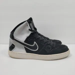 Nike Force Mid Top Black Metallic Silver Men's Shoes 616281-101 US Size 9.5