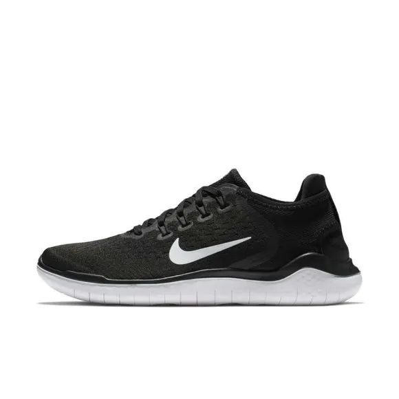 Nike Free RN 2018 Low Top Womens Running Shoes Black White 942837-001 NEW Multi