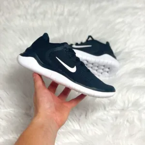 Nike Free RN 2018 Low Top Womens Running Shoes Black White 942837-001 NEW Multi