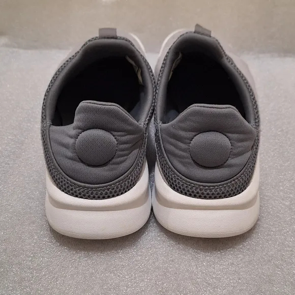 Nike Gray Suede Benassi Slip On Shoes