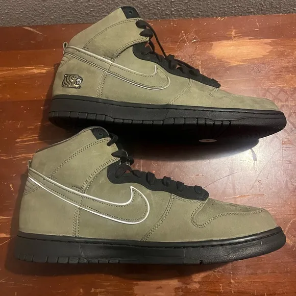 Nike Green and Black High-Top Sneakers Nike Dunk High SP Authentic New