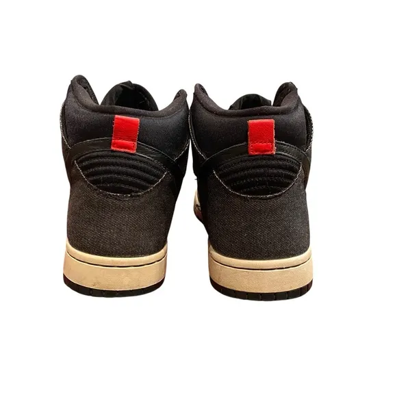 Nike High-Top Sneakers in Black and Cream