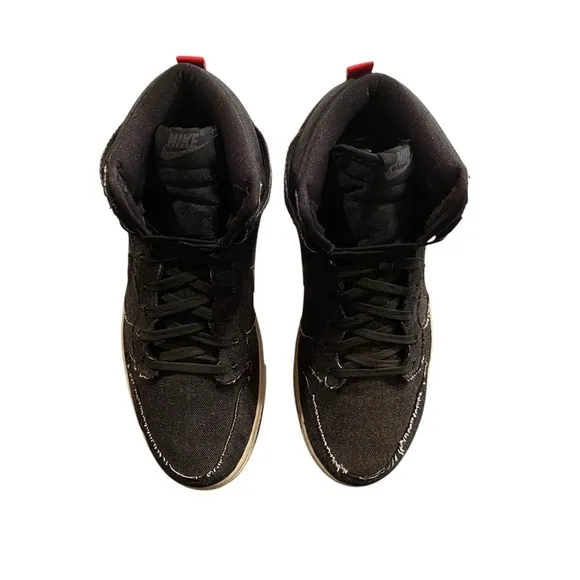 Nike High-Top Sneakers in Black and Cream