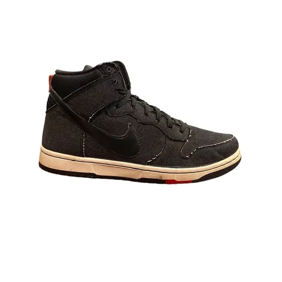 Nike High-Top Sneakers in Black and Cream