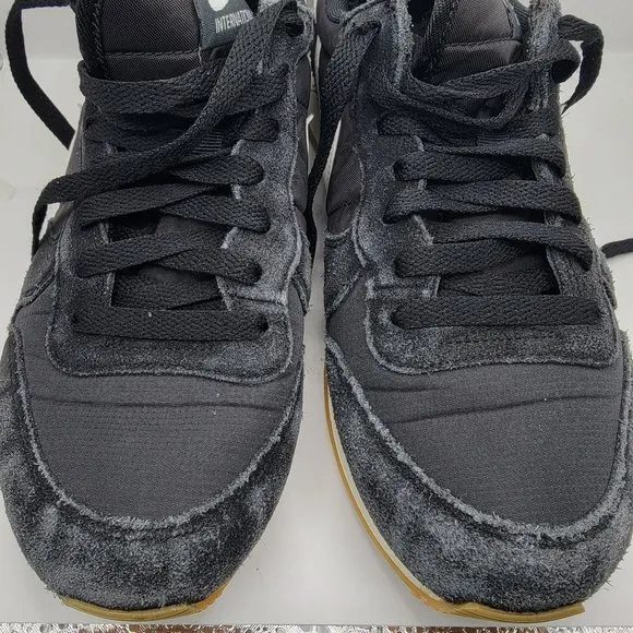 Nike Internationalist Black White Athletic Low Top Shoes Womens 9 - 828407-021
