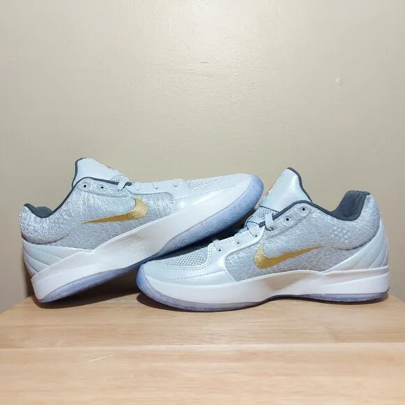 Nike Ja 2 EP Tree Top Basketball Shoes Silver Gold FZ1516-001 Men's Size 10