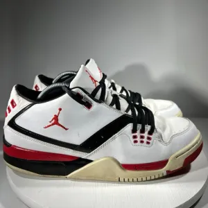 Nike Jordan Flight 23 Mens Size 11.5 Basketball Shoes Sneakers White Red Black