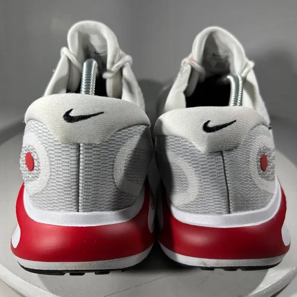 Nike Journey Run Mens Size 12 Running Shoes White Red Sneakers Walking Gym Jog