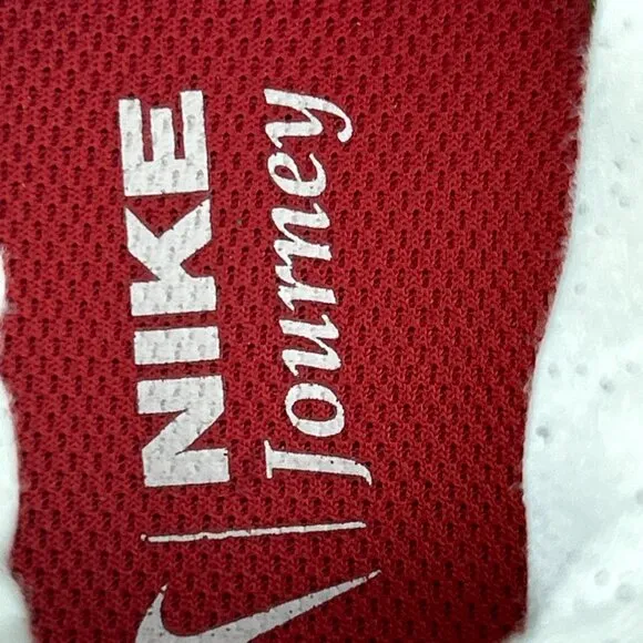 Nike Journey Run Mens Size 12 Running Shoes White Red Sneakers Walking Gym Jog