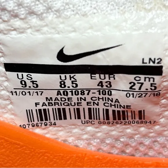 Nike Kobe A.D. NXT 360 ‘Infrared’ (AQ1087 100) Shoes Size: 9.5 M