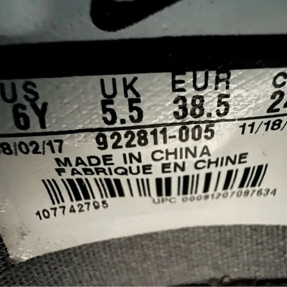 Nike Lebron 15 GS City Edition Wolf Grey Basketball Shoes #964
