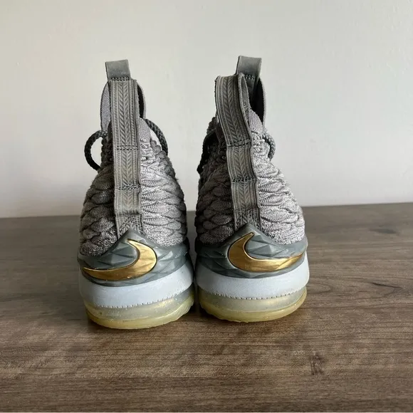 Nike Lebron 15 GS City Edition Wolf Grey Basketball Shoes #964
